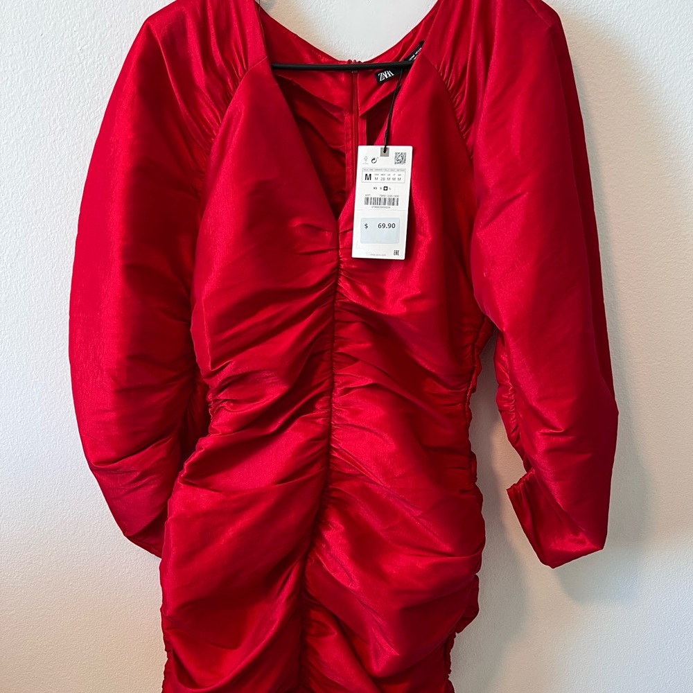 Red Zara Dress. Perfect for occasions like Christmas